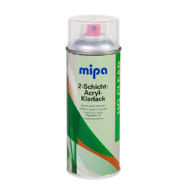 Mipa High Quality Clear Lacquer Spray (400ML) Each Clear Mipa Paints Limited