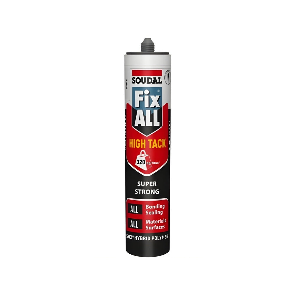 Soudal Fix ALL® High Tack Adhesive Sealant (290ml) - super strong adhesive for bonding and sealing tasks.