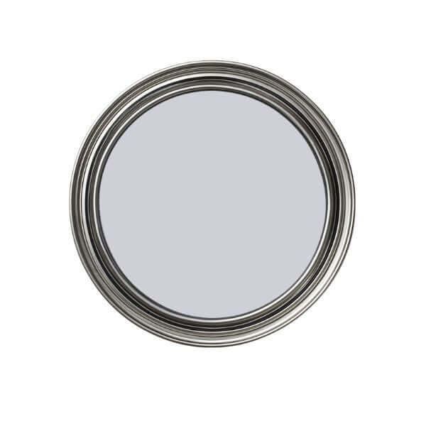 Round decorative mirror with a sleek silver frame, perfect for home decor and enhancing interior spaces.