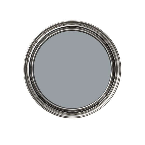 Round decorative mirror with a silver frame, showcasing reflective surface and elegant design.