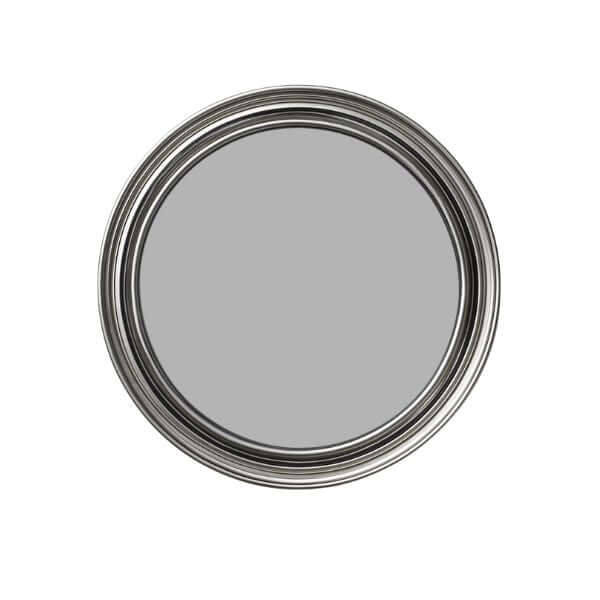 Round silver framed mirror with multiple circular layers around the glass surface.