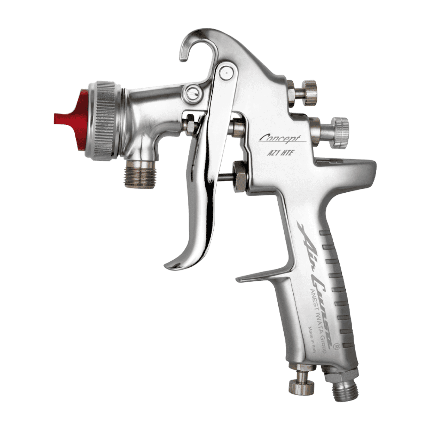 Anest Iwata AZ1 HTE 2P Pressure Spray Gun with a sleek, professional design for high-efficiency spraying.