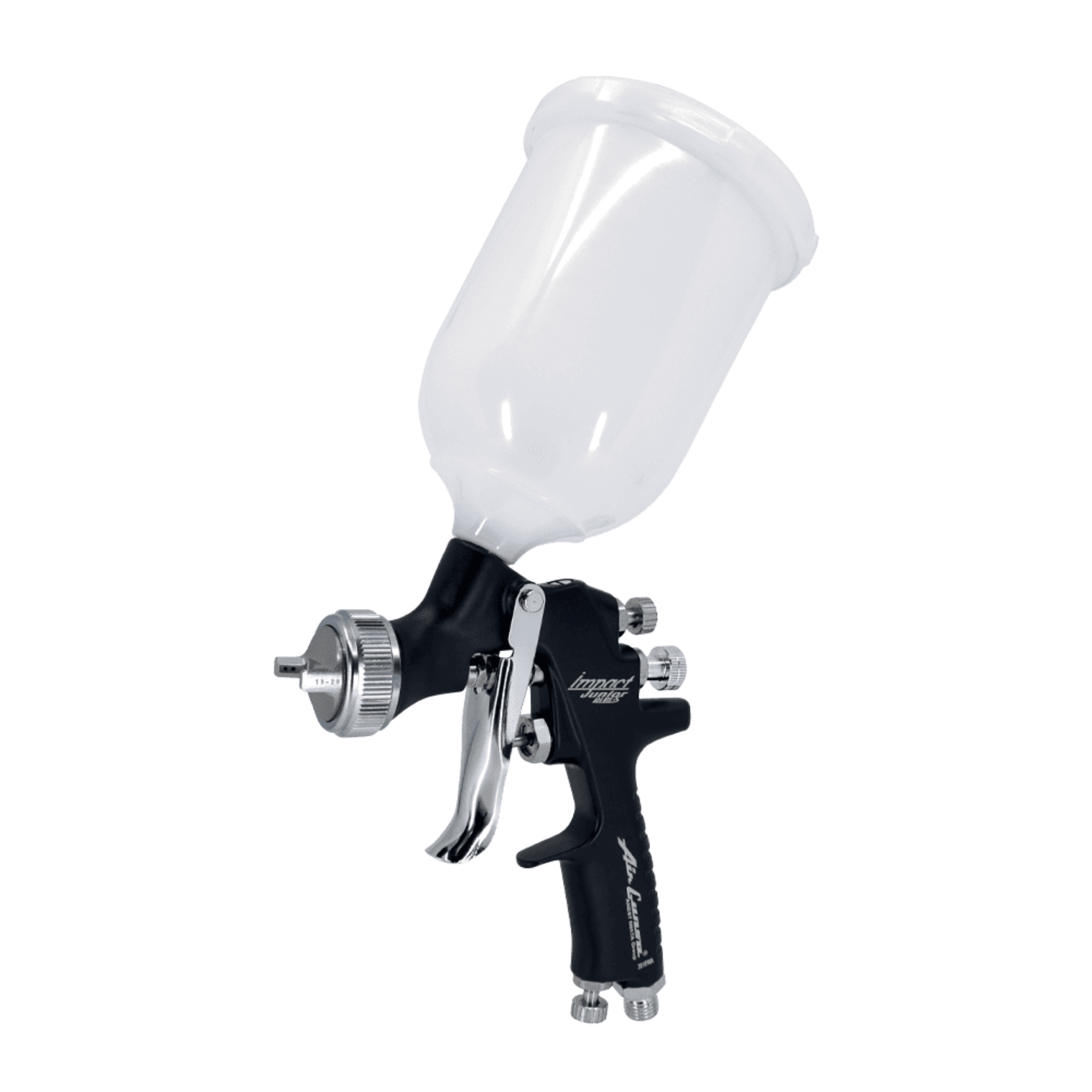 Anest Iwata Air Gunsa AZ4 HTE-S Impact Junior Gravity Feed Spray Gun for precision repair.