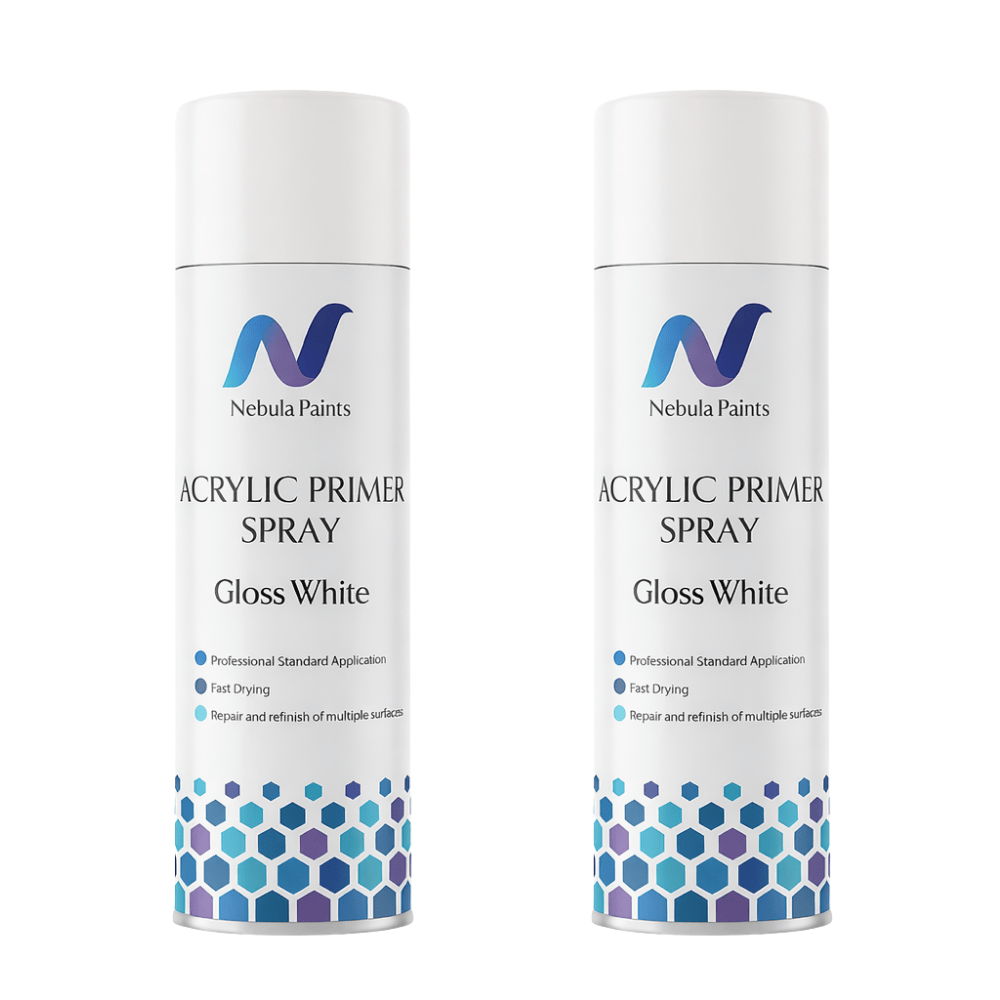 Nebula Paints Acrylic Topcoat Spray Paint (500 ml) - Fast-Drying Car Refinishing Aerosol