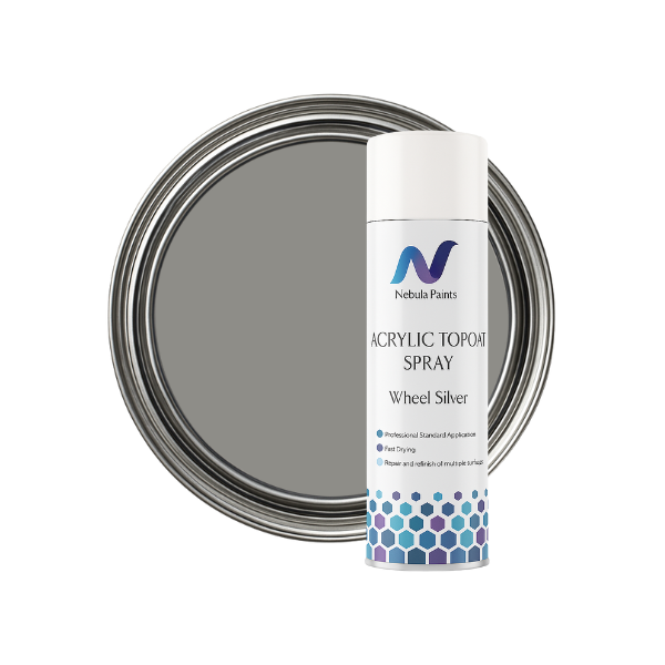 Acrylic Topcoat Spray Wheel Silver