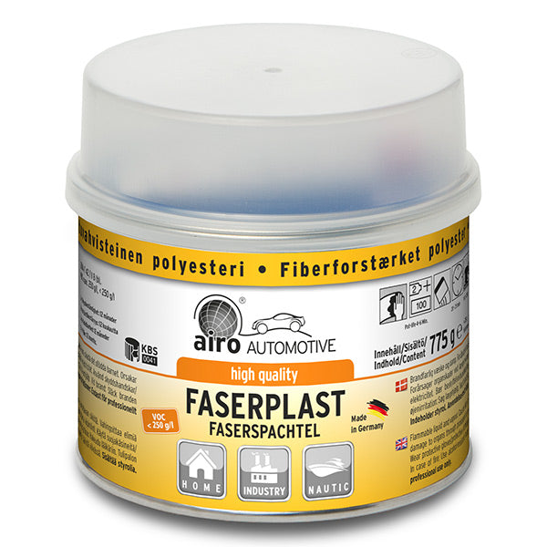 Airo-Chemie Faserplast Polyster Filler 800g + Spatula Airo-Chemie