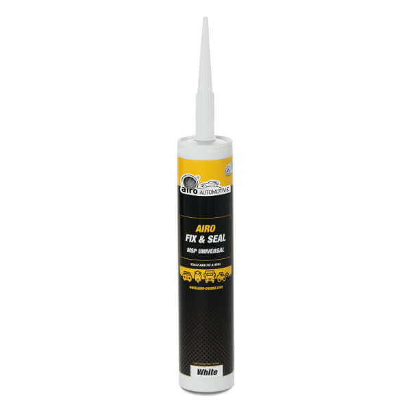 Airo-Chemie FIX & SEAL Polymer Sealant 290ml - White in a tube designed for easy application.