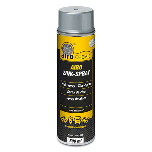 Airo-Chemie Zinkspray Zinc Dust Primer Aerosol 500ml can, designed for superior corrosion protection and fast-drying.