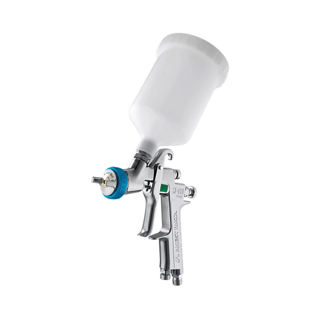 Anest Iwata W-400 Classic Plus Spray Gun (1.0mm - 2.0mm Nozzle Size + 200ml-600ml Cup)