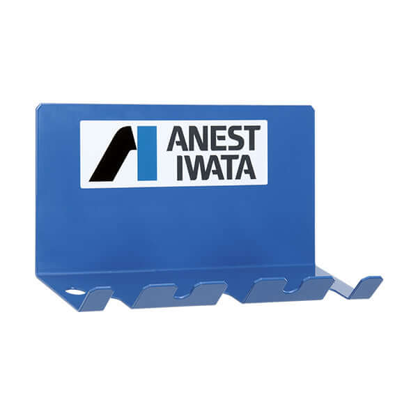 ANEST IWATA Magnetic 3 Spray Gun Holder, blue magnetic stand for securely holding spray guns and air hoses.
