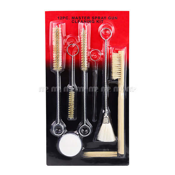 MP Gun Cleaning-Set Basic - 12-piece spray gun cleaning kit with brushes and accessories for optimal maintenance.