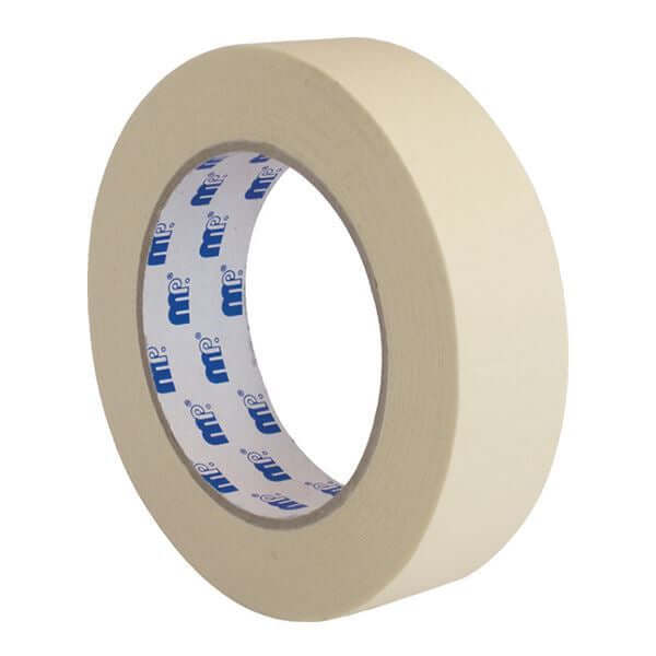 MP Tape Pro 45 m Roll 18 mm Masking Tape on a spool for automotive refinishing and masking tasks.
