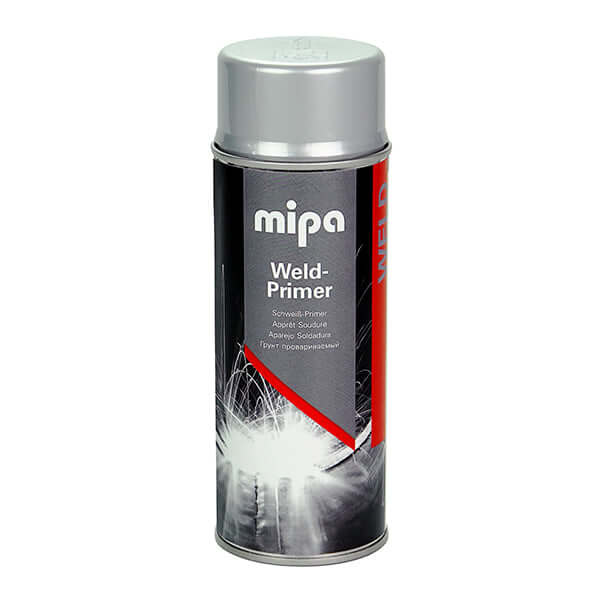 Mipa Weld-Primer Spray (400 ml) - High-adhesion, fast-drying spray for welding applications.