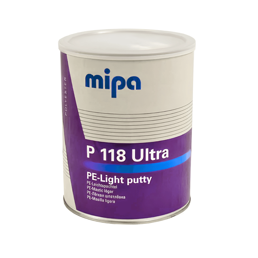 Mipa P118 Ultra PE Lightweight Universal Putty Including Hardener (3L)