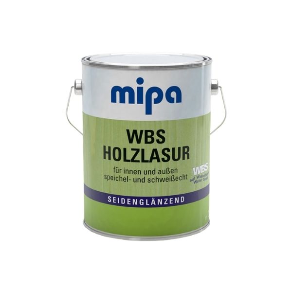 Mipa WBS Wood Stain 1070 Walnut 2.5 Ltr - Ideal for Fence Painting