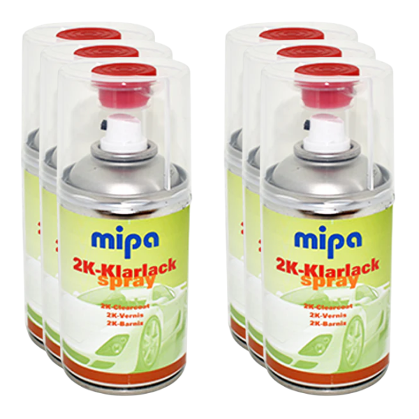 Mipa 2K Clearcoat Spray Set Including Hardener (250ML) Box Clear Mipa Paints Limited