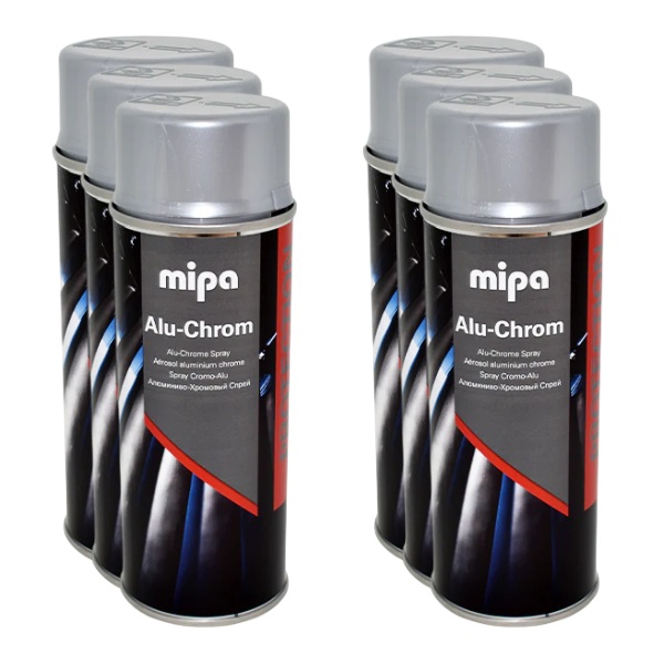 Mipa Alu Chrome Spray (400ML) Box Silver Mipa Paints Limited
