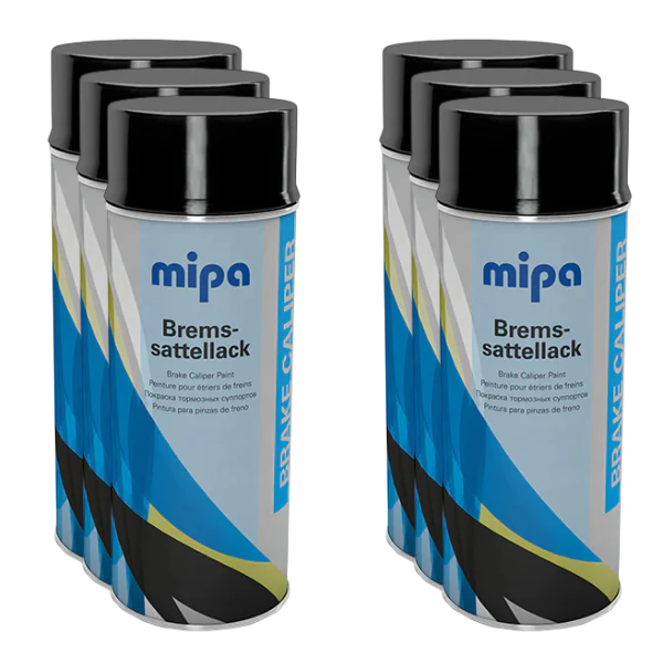 Mipa Brake Calliper Paint Aerosol 400ml - Black BOX Mipa Paints Limited