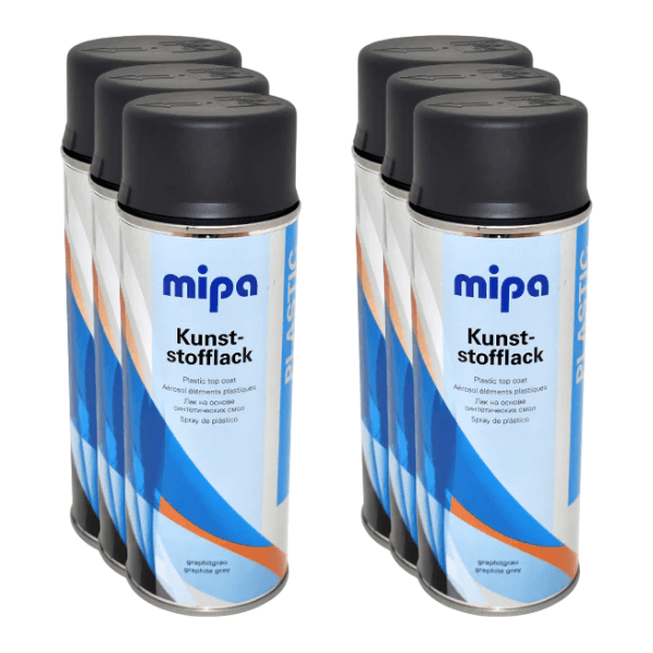Mipa Fine Structure Spray (400ML) - High-quality textured coating for automotive plastic parts.