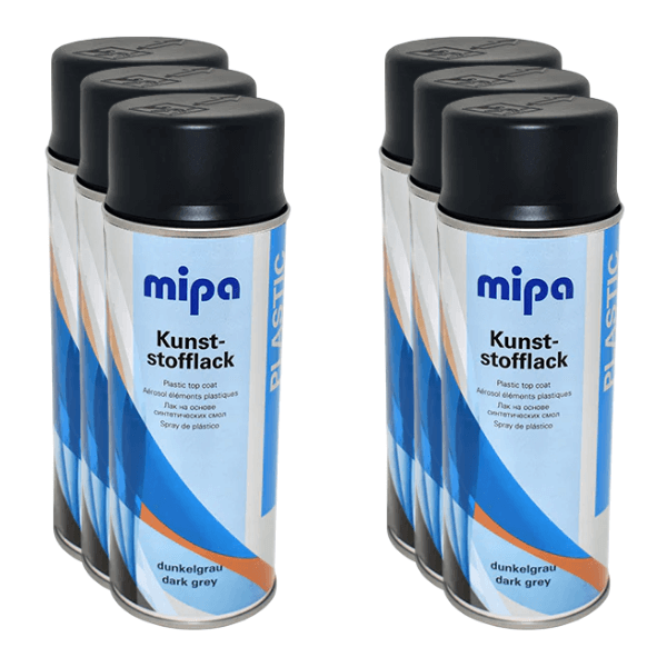 Mipa Plastic Lacquer Spray (400ML) cans, high-quality elastic topcoat for plastics and bumpers