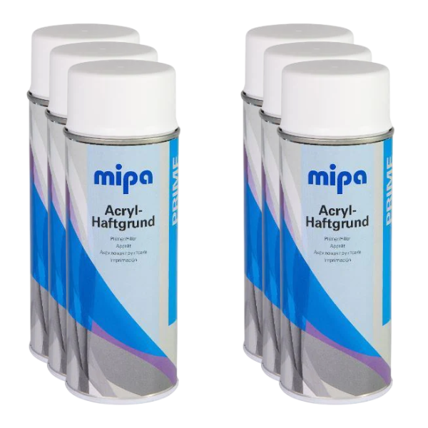 Mipa High Build White Primer Filler (400ML) Box White Mipa Paints Limited