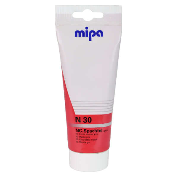 Mipa N30 Nitrocombi Stopper 0.25 Kg tube for automotive refinishing and surface corrections.