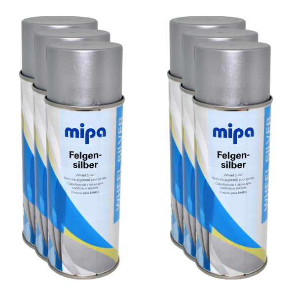 Mipa One Coat Silver Spray (400ML) Box Silver Mipa Paints Limited