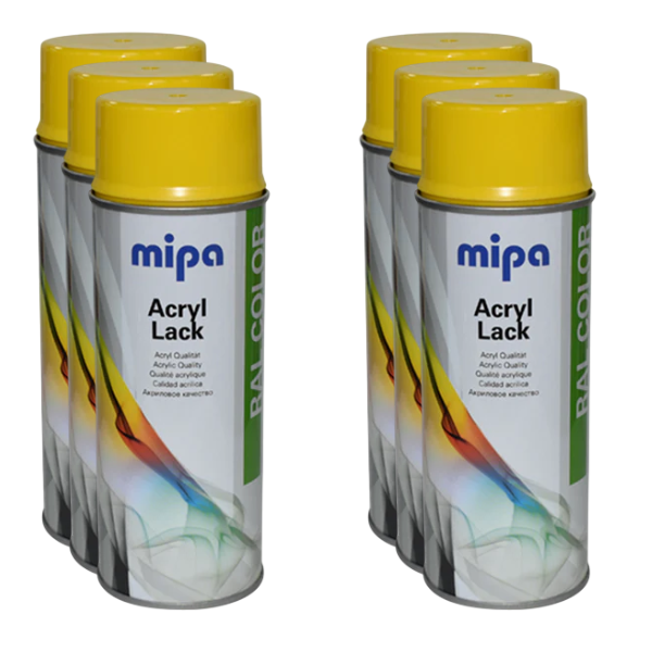 Mipa Ral 1021 Rape Yellow 400ml Box Yellow Mipa Paints Limited