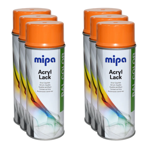 Mipa Ral 2011 Deep Orange 400ml Box Orange Mipa Paints Limited