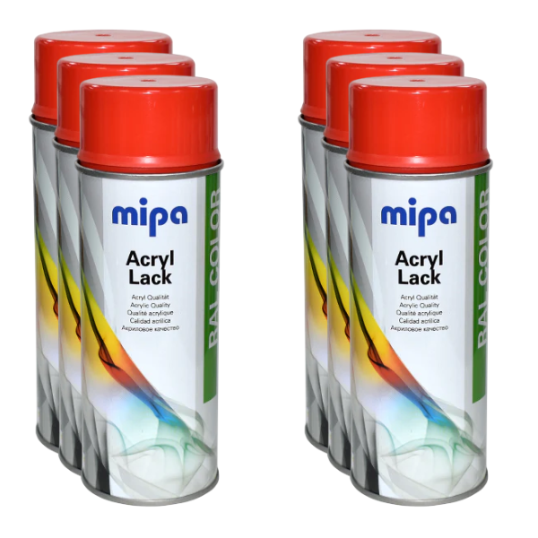 Mipa Ral 3000 Flame Red 400ml Box Red Mipa Paints Limited