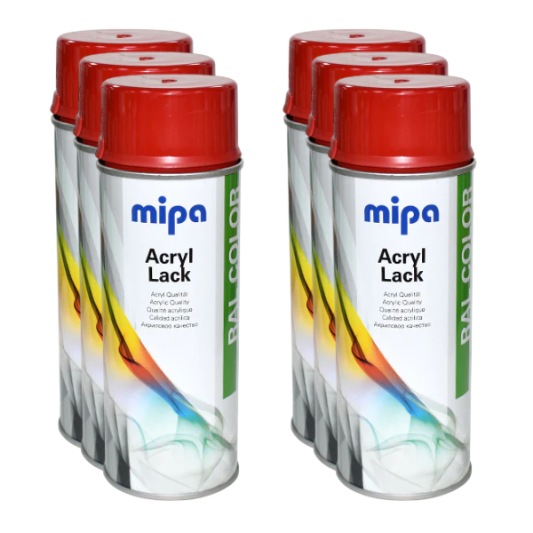 Mipa Ral 3002 Carmine Red 400ml Box Red Mipa Paints Limited
