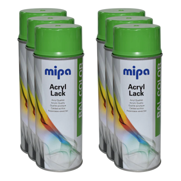 Mipa Ral 6018 Yellow Green 400ml Box Green Mipa Paints Limited