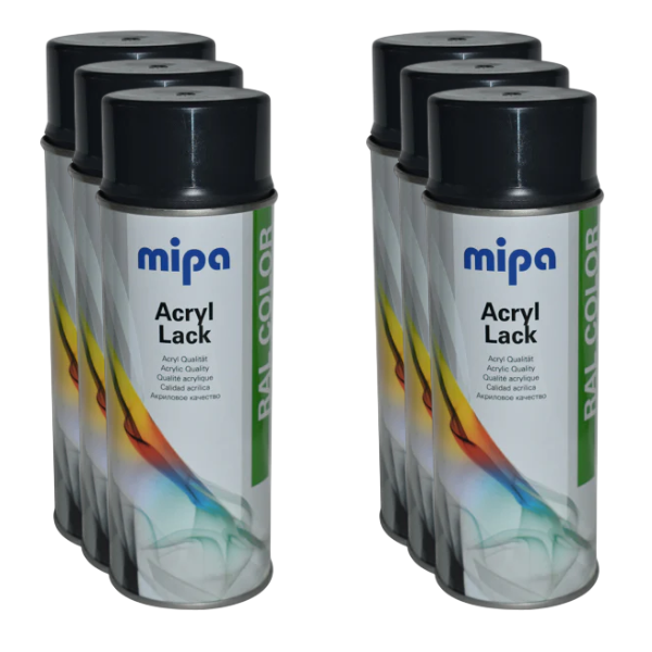 Mipa Ral 7021 Black Grey 400ml Box Grey Mipa Paints Limited