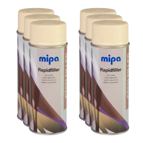 Mipa Rapid Filler Beige Etch Primer (400ML) Box Beige Mipa Paints Limited