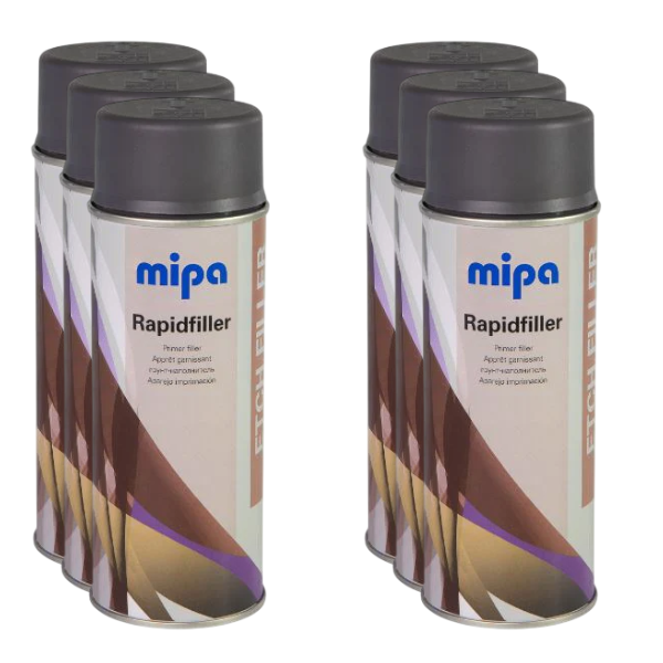 Mipa Rapid Filler Light Grey Etch Primer (400ML) Box Grey Mipa Paints Limited