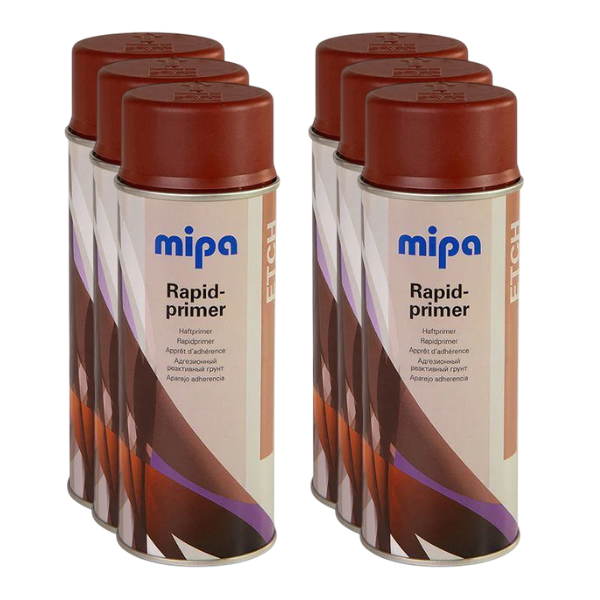 Mipa Rapid Primer Spray Red Brown (400ML) Box Brown Mipa Paints Limited