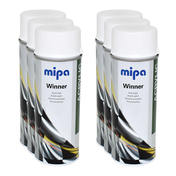 Mipa Spray White Matt (400ML) Box White Mipa Paints Limited