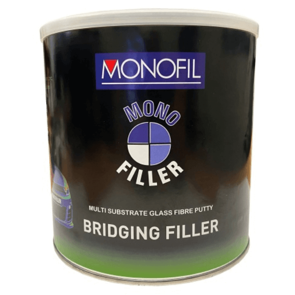 Monofil Bridging Filler inc Hardener - Glass Fibre Reinforced Putty for Automotive & Marine Repairs