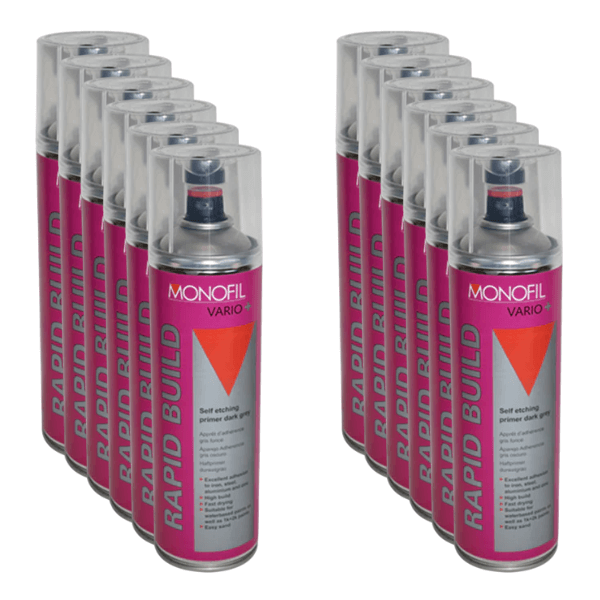 Monofil Vario+ Rapid Build (500ML) - High-performance primer filler for metal and plastic surfaces.