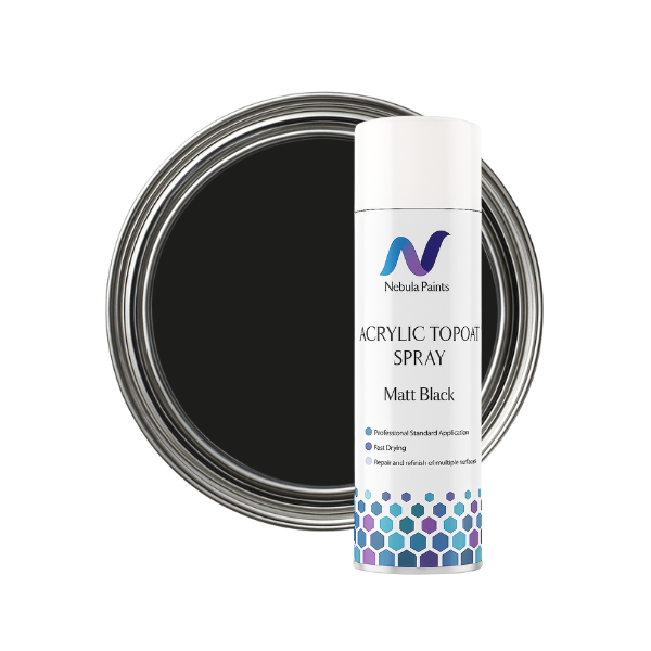 Nebula Paints Acrylic Topcoat Matt Black - 500ml