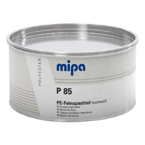 Mipa P85 PE Fine White Filler 2kg - With White Hardener Mipa Paints Limited