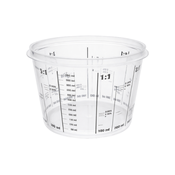 StarChem Polypropylene Paint Mixing Cup with measuring markers for precise paint mixing.