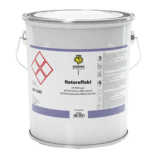 Rosner Nature Effect 5 ltr - ultra-matte wood lacquer with UV protection for long-lasting clarity.
