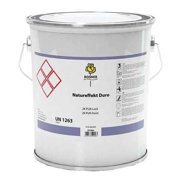 Rosner Nature Effect Duro 5 ltr. premium 2K polyacrylate lacquer in a 5-litre container with high scratch resistance.