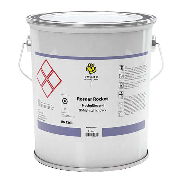 Rosner Rocket Clearcoat 5L - 2K polyurethane clearcoat for professional multi-layer applications.