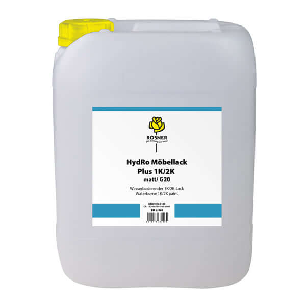 Rosner HydRo Varnish Matt G20 10 Ltr waterborne multilayer paint for upscale furniture.
