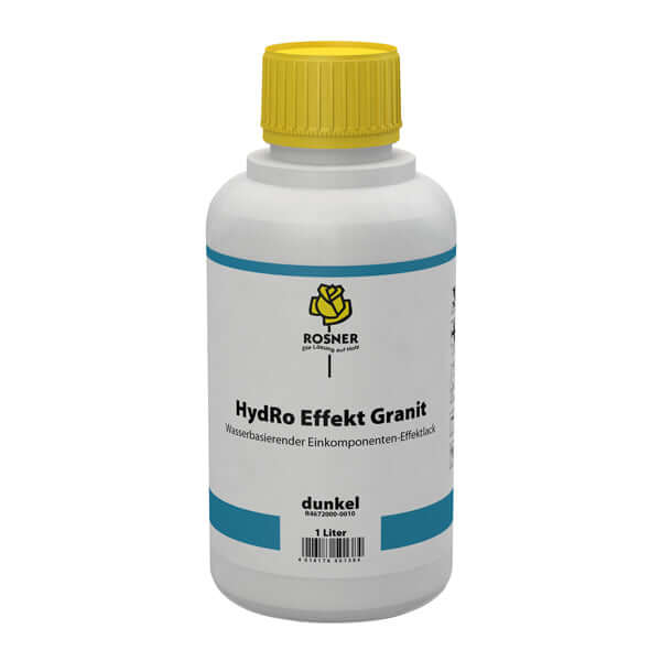 Rosner Hydro Effect Granite Dark 1 Ltr - Eco-friendly waterborne lacquer for stunning granite effects.