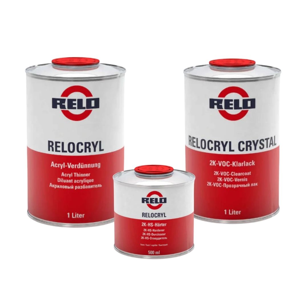 RELO Crystal Clear Lacquer (VOC) Kit (Fast)