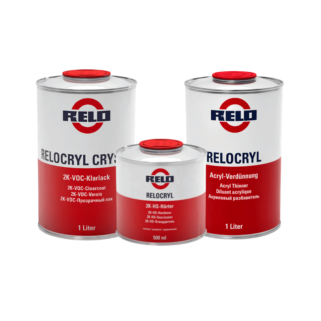 RELO 2K Crystal Clear Clearcoat (VOC) Kit (Standard) (2.5L Bundle)