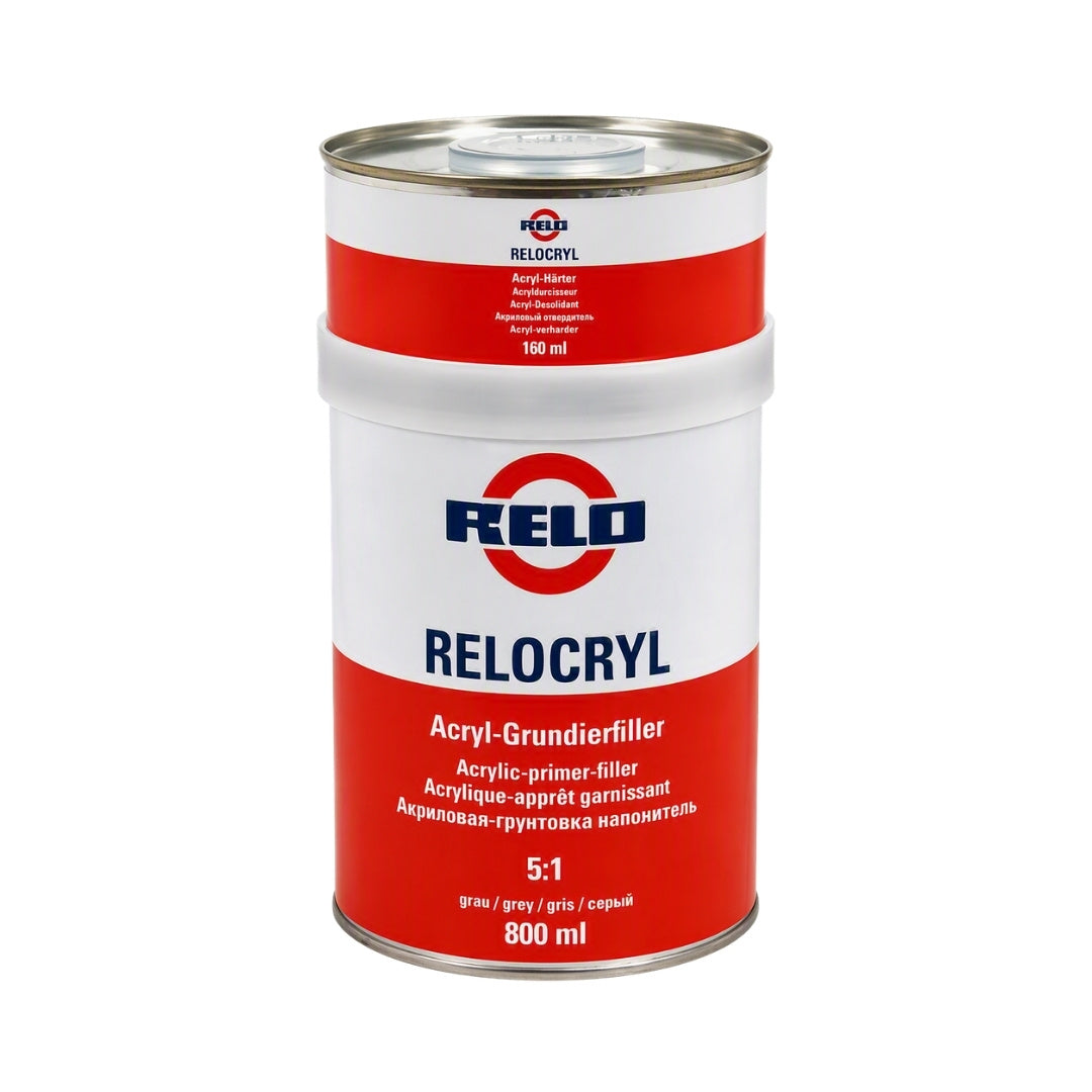 Relo Acrylic Primer Filler Incl. Hardener (Grey) (960ml)